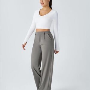 Halara Flex DayStretch High Waisted Pocket Straight Leg Work Pants